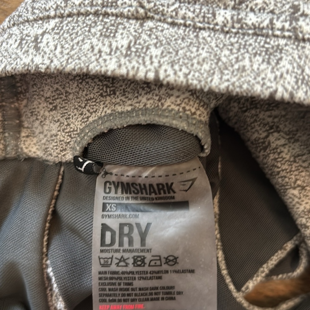 Gymshark Fleur Texture Sports Bra Charcoal Marled Gray Women’s XS - Picture 5 of 7